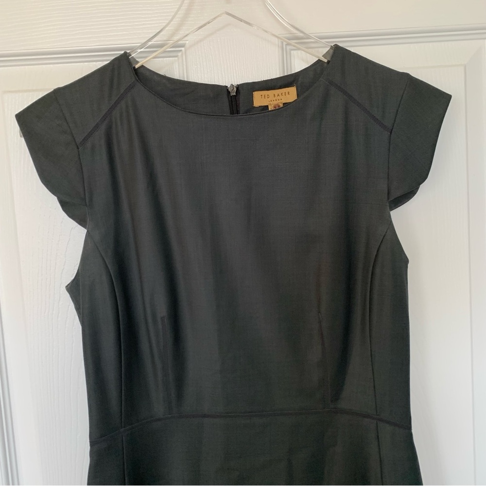 Ted Baker London Edid Wool Sheath Dress charcoal grey - Picture 13 of 16
